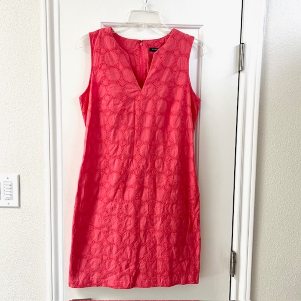 BANANA REPUBLIC Sleeveless Cotton Eyelet Dress Size 8